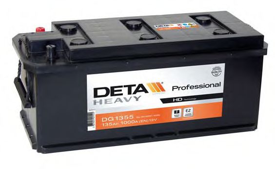 DETA DG1355 Стартерная аккумуляторная батарея; Стартерная аккумуляторная батарея для FIAT 94 (Фиат 94) DETA DG1355 Стартерная аккумуляторная батарея; Стартерная аккумуляторная батарея для FIAT 94 (Фиат 94)