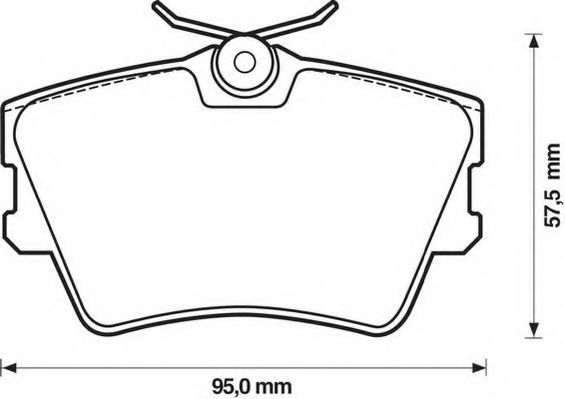 STOP 571875S Тормозные колодки для VOLKSWAGEN (Фольксваген) STOP 571875S Тормозные колодки для VOLKSWAGEN (Фольксваген)