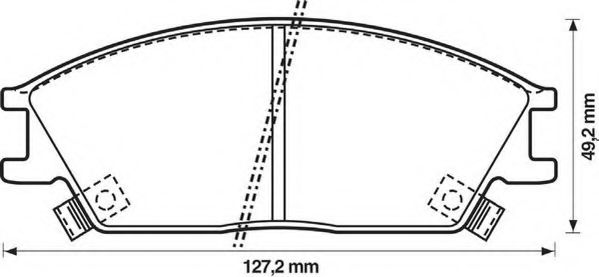 STOP 572269S Тормозные колодки для HYUNDAI EXCEL (Хендай Эxcэл) STOP 572269S Тормозные колодки для HYUNDAI EXCEL (Хендай Эxcэл)