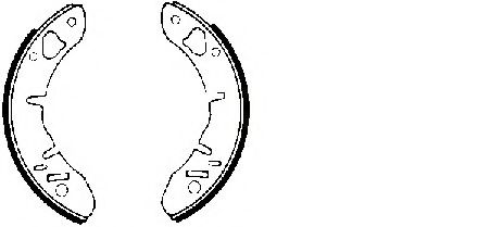 STOP 361038S Тормозные колодоки 