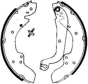 STOP 361283S Тормозные колодоки 