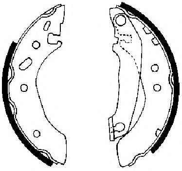 STOP 361555S Тормозные колодоки 