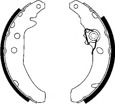 STOP 362300S Тормозные колодоки 
