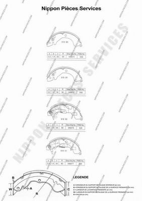 NPS M350I26 Тормозные колодоки для PROTON SALOON (Протон Салоон) NPS M350I26 Тормозные колодоки для PROTON SALOON (Протон Салоон)