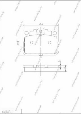 NPS M360I62 Тормозные колодки для MITSUBISHI GALANT II (Митсубиши/митсубиси Галант 2) NPS M360I62 Тормозные колодки для MITSUBISHI GALANT II (Митсубиши/митсубиси Галант 2)