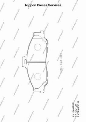 NPS M360A02 Тормозные колодки для MAZDA PROCEED/DRIFTER (Мазда Просид/дрифтэр) NPS M360A02 Тормозные колодки для MAZDA PROCEED/DRIFTER (Мазда Просид/дрифтэр)
