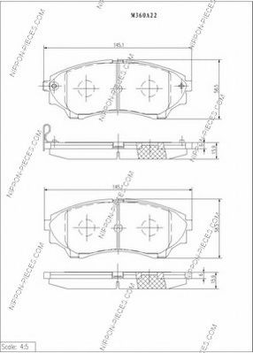 NPS M360A22 Тормозные колодки для MAZDA PROCEED/DRIFTER (Мазда Просид/дрифтэр) NPS M360A22 Тормозные колодки для MAZDA PROCEED/DRIFTER (Мазда Просид/дрифтэр)