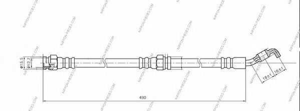 NPS M370A78 Тормозной шланг для MAZDA (Мазда) NPS M370A78 Тормозной шланг для MAZDA (Мазда)
