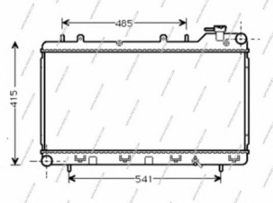 NPS S156U11 Радиатор, охлаждение двигателя для SUBARU IMPREZA (Субару Импреза) NPS S156U11 Радиатор, охлаждение двигателя для SUBARU IMPREZA (Субару Импреза)