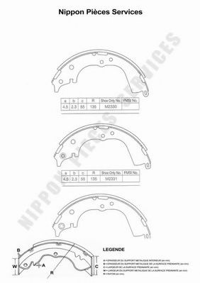 NPS T350A78 Тормозные колодоки для TOYOTA HILUX II (Тойота/тоета Хилуx 2) NPS T350A78 Тормозные колодоки для TOYOTA HILUX II (Тойота/тоета Хилуx 2)