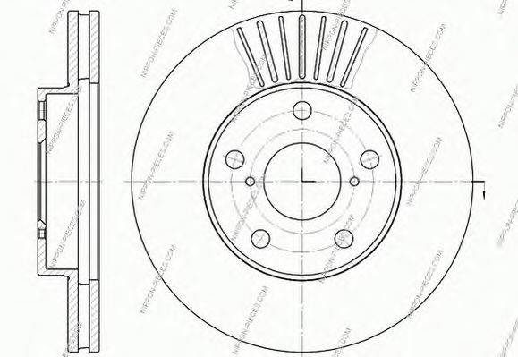 NPS T330A03 Тормозной диск для TOYOTA (Тойота/тоета)