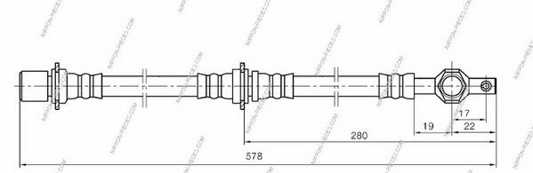 NPS T370A75 Тормозной шланг для TOYOTA (Тойота/тоета) NPS T370A75 Тормозной шланг для TOYOTA (Тойота/тоета)