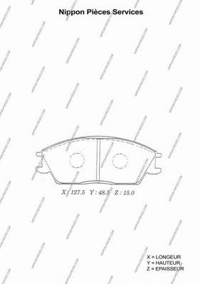 NPS H360A20 Тормозные колодки для HYUNDAI EXCEL (Хендай Эxcэл) NPS H360A20 Тормозные колодки для HYUNDAI EXCEL (Хендай Эxcэл)