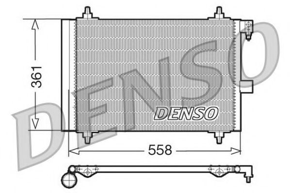 NPS DCN21025 Конденсатор, кондиционер для CITROëN (Cитроëн) NPS DCN21025 Конденсатор, кондиционер для CITROëN (Cитроëн)