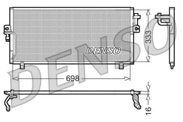 NPS DCN46010 Конденсатор, кондиционер для NISSAN PRIMERA (Ниссан Примера) NPS DCN46010 Конденсатор, кондиционер для NISSAN PRIMERA (Ниссан Примера)