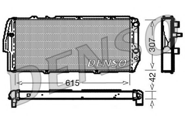 NPS DRM02040 Радиатор, охлаждение двигателя для AUDI 100 (Ауди 100) NPS DRM02040 Радиатор, охлаждение двигателя для AUDI 100 (Ауди 100)