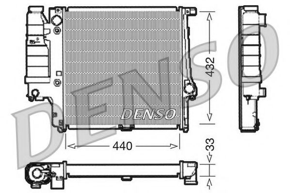NPS DRM05038 Радиатор, охлаждение двигателя для BMW 3 (Бмв 3) NPS DRM05038 Радиатор, охлаждение двигателя для BMW 3 (Бмв 3)