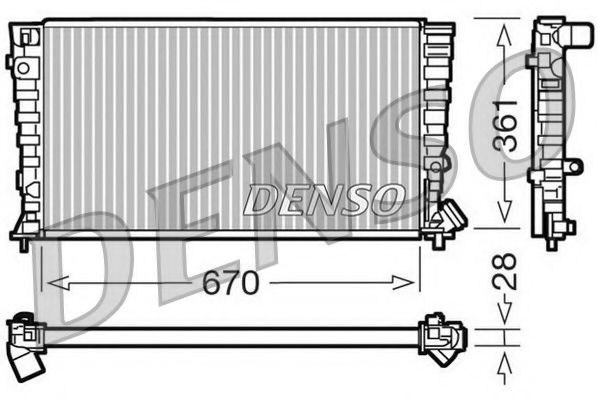 NPS DRM07030 Радиатор, охлаждение двигателя для PEUGEOT (Пежо) NPS DRM07030 Радиатор, охлаждение двигателя для PEUGEOT (Пежо)