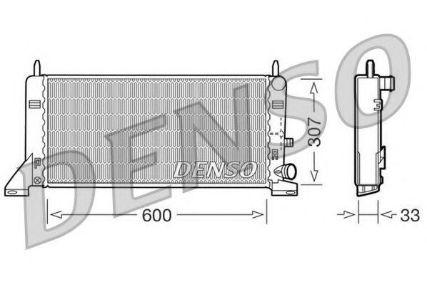 NPS DRM10023 Радиатор, охлаждение двигателя 