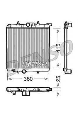 NPS DRM21020 Радиатор, охлаждение двигателя для PEUGEOT 207 (Пежо 207) NPS DRM21020 Радиатор, охлаждение двигателя для PEUGEOT 207 (Пежо 207)