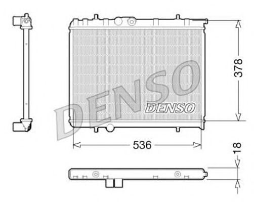 NPS DRM21034 Радиатор, охлаждение двигателя для CITROëN (Cитроëн) NPS DRM21034 Радиатор, охлаждение двигателя для CITROëN (Cитроëн)