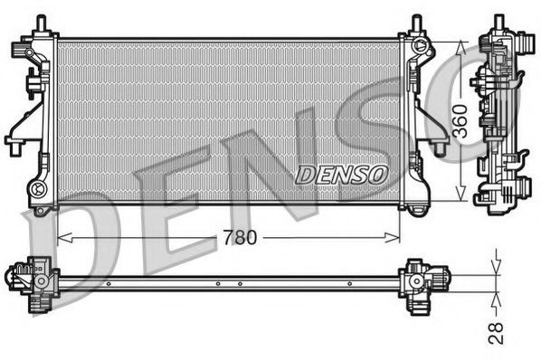 NPS DRM21101 Радиатор, охлаждение двигателя для PEUGEOT (Пежо) NPS DRM21101 Радиатор, охлаждение двигателя для PEUGEOT (Пежо)