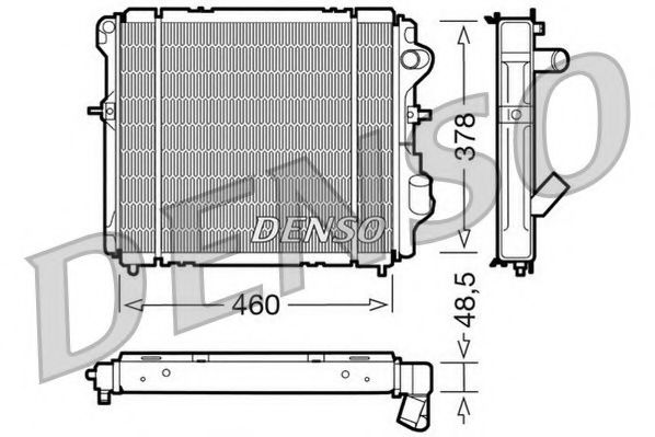 NPS DRM23007 Радиатор, охлаждение двигателя для RENAULT CLIO I (Рено Cлио и) NPS DRM23007 Радиатор, охлаждение двигателя для RENAULT CLIO I (Рено Cлио и)