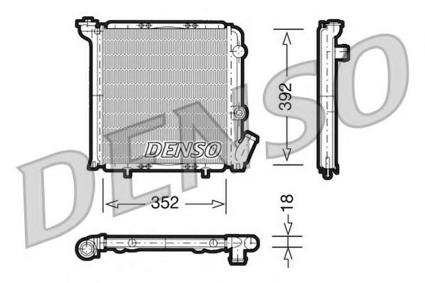 NPS DRM23071 Радиатор, охлаждение двигателя для RENAULT 9 (Рено 9) NPS DRM23071 Радиатор, охлаждение двигателя для RENAULT 9 (Рено 9)