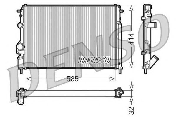 NPS DRM23110 Радиатор, охлаждение двигателя для DACIA SANDERO (Дача Сандэро) NPS DRM23110 Радиатор, охлаждение двигателя для DACIA SANDERO (Дача Сандэро)