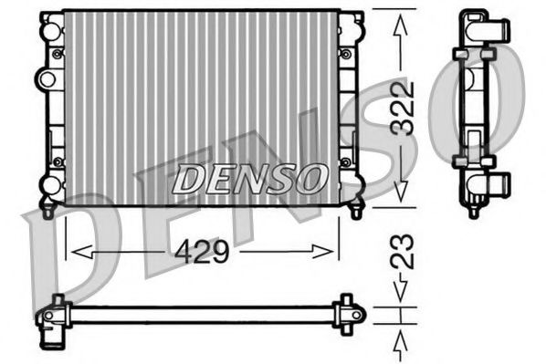 NPS DRM32007 Радиатор, охлаждение двигателя для VOLKSWAGEN CORSAR (Фольксваген Cорсар) NPS DRM32007 Радиатор, охлаждение двигателя для VOLKSWAGEN CORSAR (Фольксваген Cорсар)