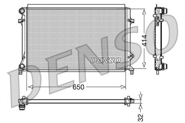 NPS DRM32016 Радиатор, охлаждение двигателя для SEAT ALTEA (Сеат Алтэа) NPS DRM32016 Радиатор, охлаждение двигателя для SEAT ALTEA (Сеат Алтэа)