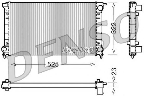 NPS DRM32024 Радиатор, охлаждение двигателя для AUDI FOX (Ауди Фоx) NPS DRM32024 Радиатор, охлаждение двигателя для AUDI FOX (Ауди Фоx)