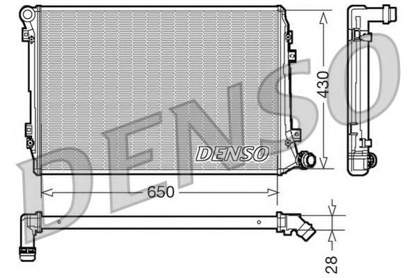 NPS DRM32037 Радиатор, охлаждение двигателя для SEAT ALTEA (Сеат Алтэа) NPS DRM32037 Радиатор, охлаждение двигателя для SEAT ALTEA (Сеат Алтэа)
