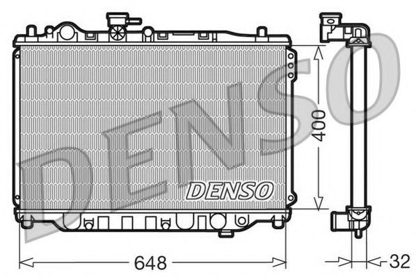 NPS DRM44007 Радиатор, охлаждение двигателя для MAZDA 626 III (Мазда 626 3) NPS DRM44007 Радиатор, охлаждение двигателя для MAZDA 626 III (Мазда 626 3)