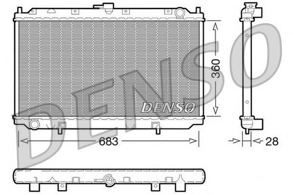 NPS DRM46010 Радиатор, охлаждение двигателя для NISSAN (Ниссан) NPS DRM46010 Радиатор, охлаждение двигателя для NISSAN (Ниссан)