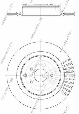 NPS N331N43 Тормозной диск для INFINITI QX70 (Инфинити Инфинити кух 70) NPS N331N43 Тормозной диск для INFINITI QX70 (Инфинити Инфинити кух 70)