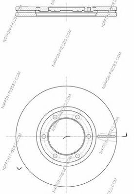 NPS K330A24 Тормозной диск для KIA K2700 (Киа К2700) NPS K330A24 Тормозной диск для KIA K2700 (Киа К2700)