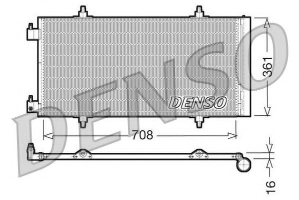 NPS DCN07011 Конденсатор, кондиционер для PEUGEOT (Пежо) NPS DCN07011 Конденсатор, кондиционер для PEUGEOT (Пежо)