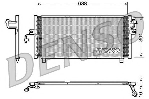NPS DCN46004 Конденсатор, кондиционер для NISSAN PRIMERA (Ниссан Примера) NPS DCN46004 Конденсатор, кондиционер для NISSAN PRIMERA (Ниссан Примера)