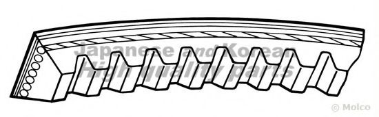 ASHUKI 0339-0480 Поликлиновой ремень для HYUNDAI VERNA III (Хендай Vэрна 3) ASHUKI 0339-0480 Поликлиновой ремень для HYUNDAI VERNA III (Хендай Vэрна 3)