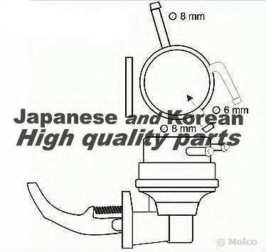 ASHUKI 0480-8003 Топливный насос для MAZDA 626 II (Мазда 626 2) ASHUKI 0480-8003 Топливный насос для MAZDA 626 II (Мазда 626 2)