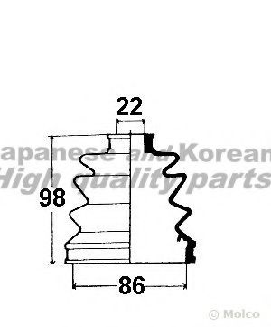 ASHUKI 0858-2001 Комплект пылника, приводной вал для MAZDA 626 III (Мазда 626 3) ASHUKI 0858-2001 Комплект пылника, приводной вал для MAZDA 626 III (Мазда 626 3)