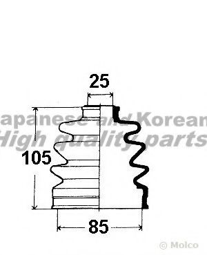 ASHUKI 0858-3002 Комплект пылника, приводной вал для MAZDA 626 III (Мазда 626 3) ASHUKI 0858-3002 Комплект пылника, приводной вал для MAZDA 626 III (Мазда 626 3)