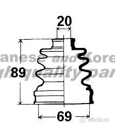 ASHUKI 0864-1003 Комплект пылника, приводной вал для MAZDA 323 III (Мазда 323 3) ASHUKI 0864-1003 Комплект пылника, приводной вал для MAZDA 323 III (Мазда 323 3)