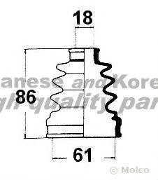 ASHUKI 0864-2008 Комплект пылника, приводной вал для SUZUKI (Сузуки) ASHUKI 0864-2008 Комплект пылника, приводной вал для SUZUKI (Сузуки)