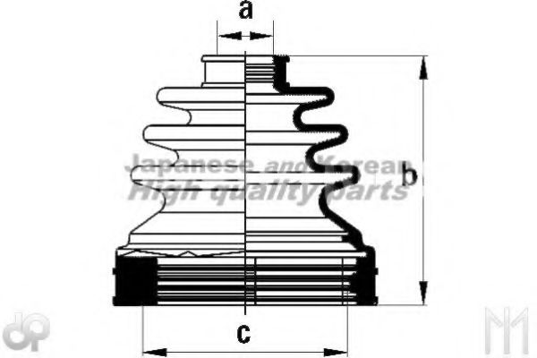 ASHUKI 0864-7201 Комплект пылника, приводной вал для NISSAN (Ниссан) ASHUKI 0864-7201 Комплект пылника, приводной вал для NISSAN (Ниссан)