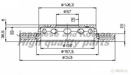 ASHUKI 0990-6030 Тормозной диск для KIA MENTOR (Киа Мэнтор) ASHUKI 0990-6030 Тормозной диск для KIA MENTOR (Киа Мэнтор)