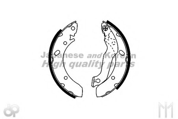 ASHUKI 1050-0150 Тормозные колодоки 