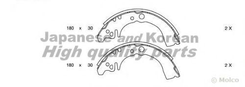ASHUKI 1050-1206 Тормозные колодоки 