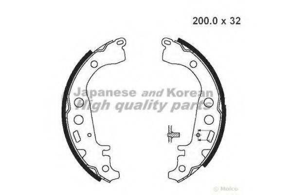 ASHUKI 1050-1702 Тормозные колодоки для TOYOTA PRIUS (Тойота/тоета Приус) ASHUKI 1050-1702 Тормозные колодоки для TOYOTA PRIUS (Тойота/тоета Приус)